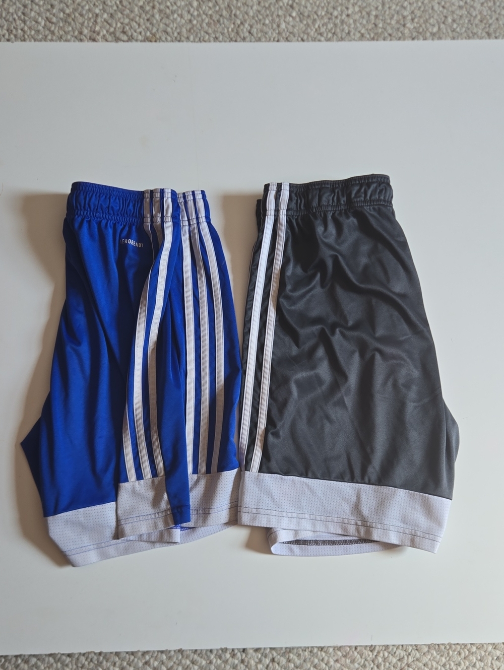 BUNDLE Blue and Black Athletic Shorts with White Trim